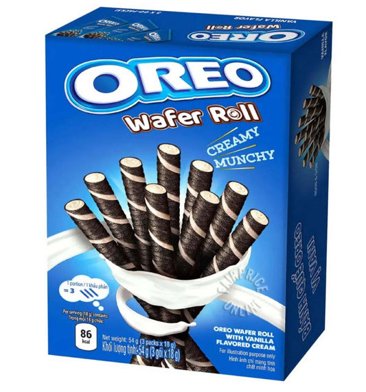 Oreo wafer roll vanilla